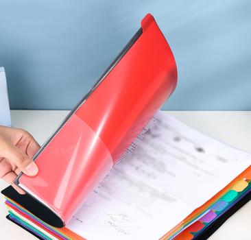 Großhandel B2B Ordner mit 12 Fächern zur Dokumentenablage Ordnungsmappe